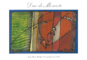 Cartolina del Duo di Morcote, grafica di Jean-Marc Bühler