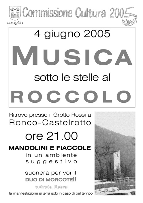 Manifesto concerto Croglio